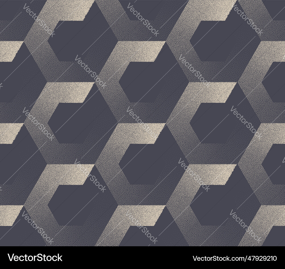 Brutalism style hexagonal structure seamless Brutalism style hexagonal structure seamless vector image