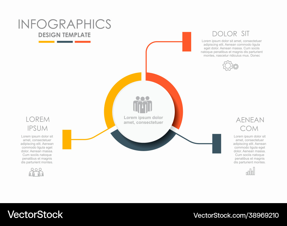 Infografische Designvorlage mit Platz für Ihre Infografische Designvorlage mit Platz für Ihre vektorbild