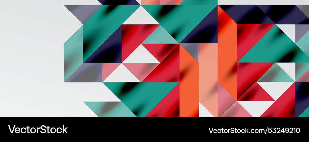 Tech minimal overlapping triangle shapes elements Vector Image