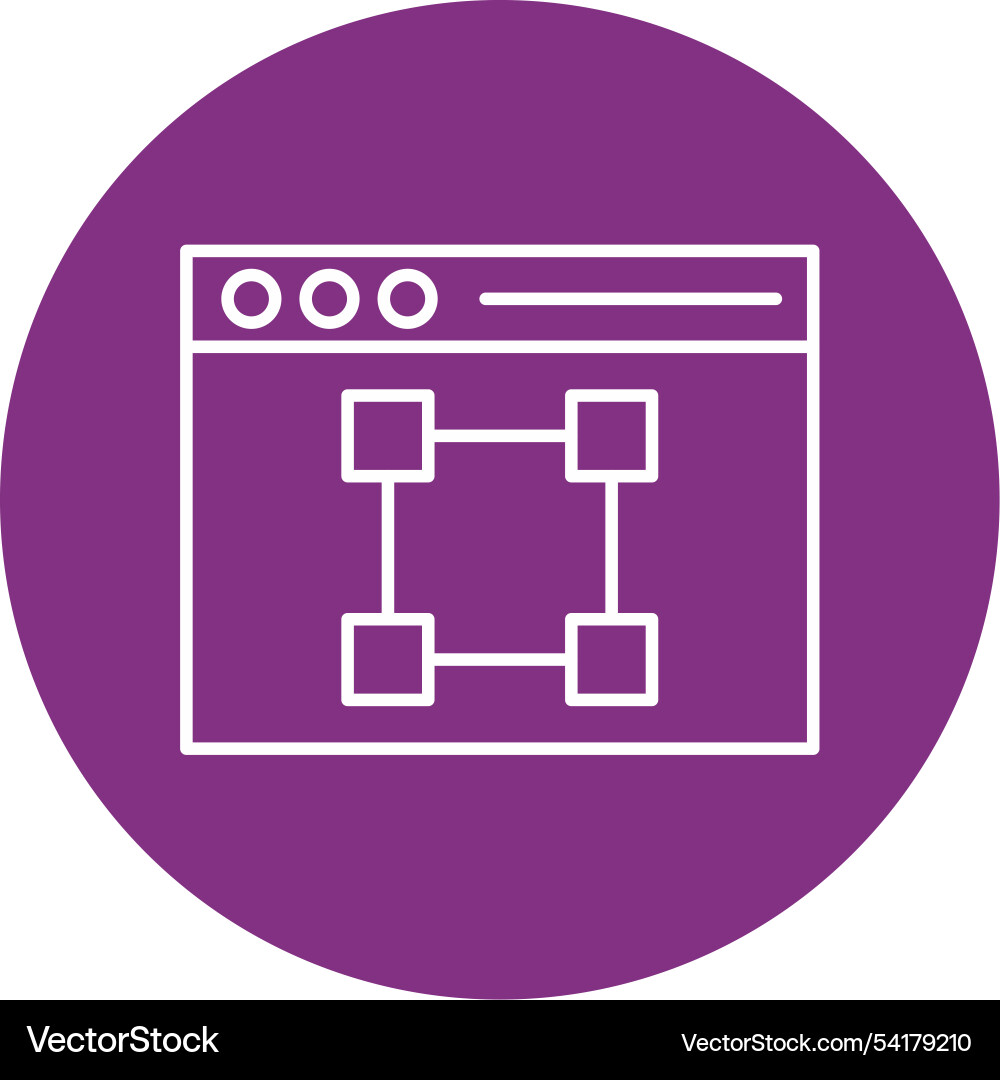 Text editor line circle icon Vector Image