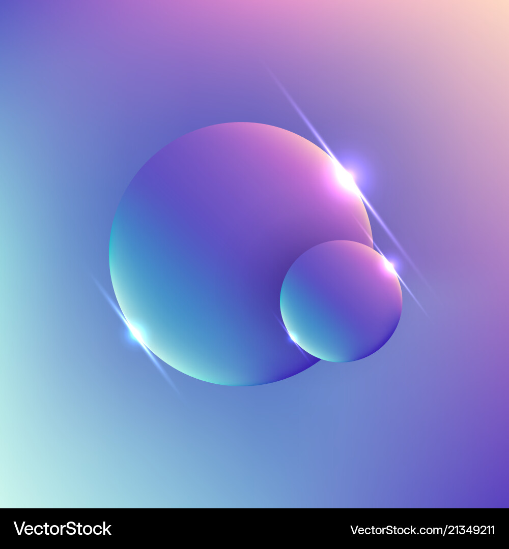 Abstract Gradient Sphere Background vector image