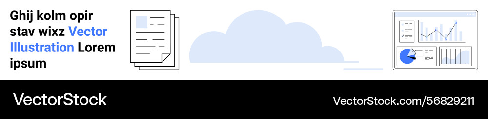 Cloud-based data sharing and analytics Cloud-based data sharing and analytics vector image