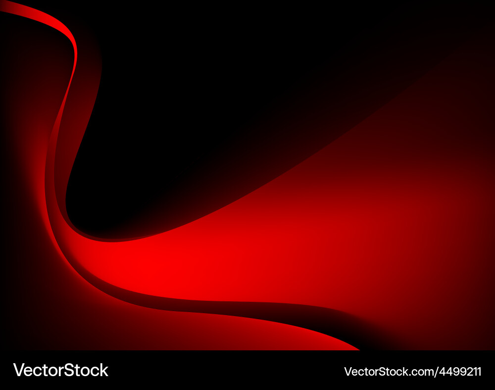 Dynamic Red Wave Effect vector image