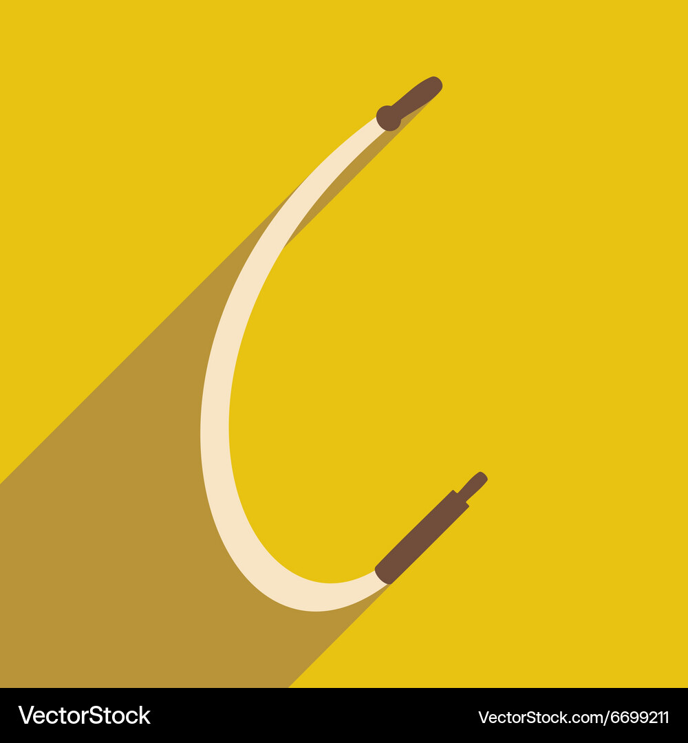 Flat with shadow icon and mobile application pipe Vector Image