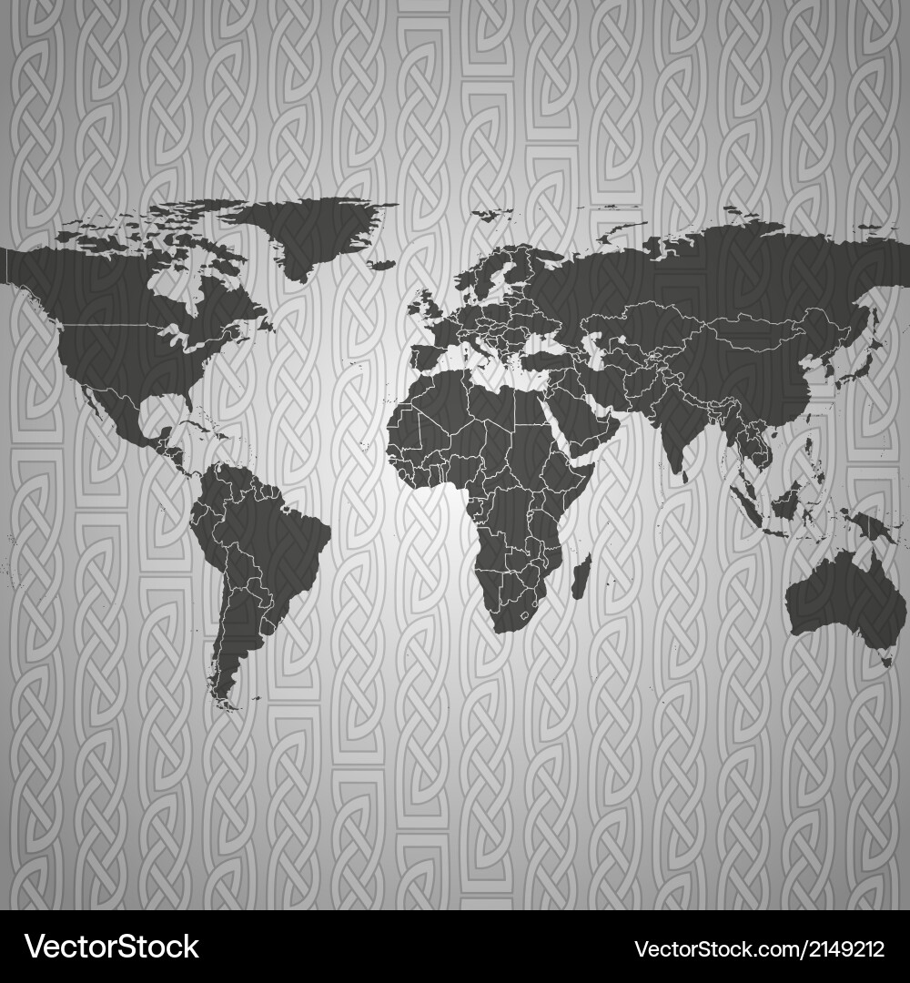Abstract World Map Pattern vector image