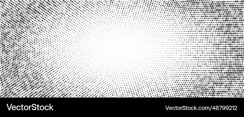 Dotted background abstract halftone concentric vector image