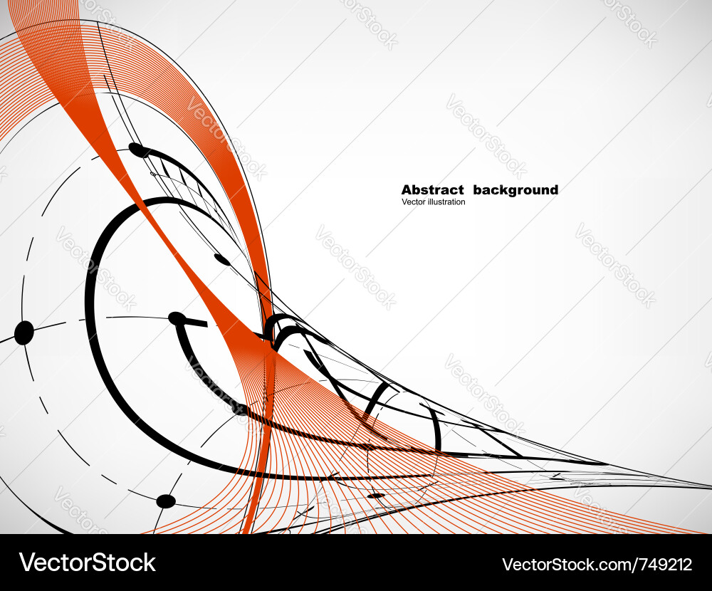Dynamic Abstract Wave Background vector image