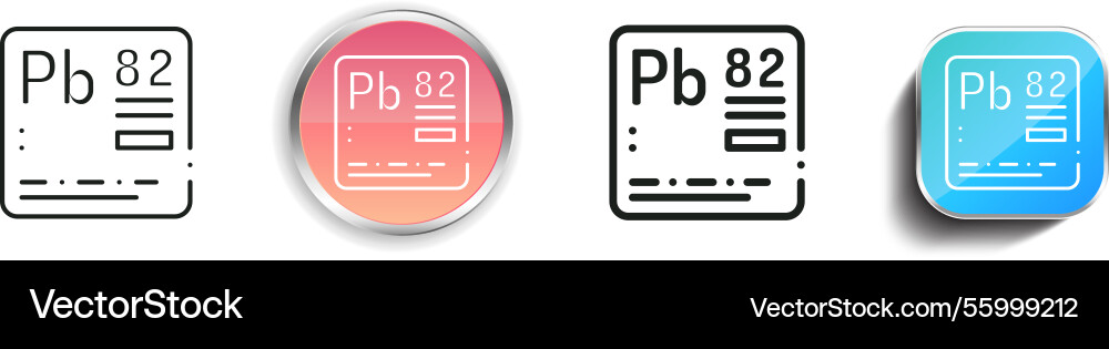 Lead icon thin linear regular and button style vector image