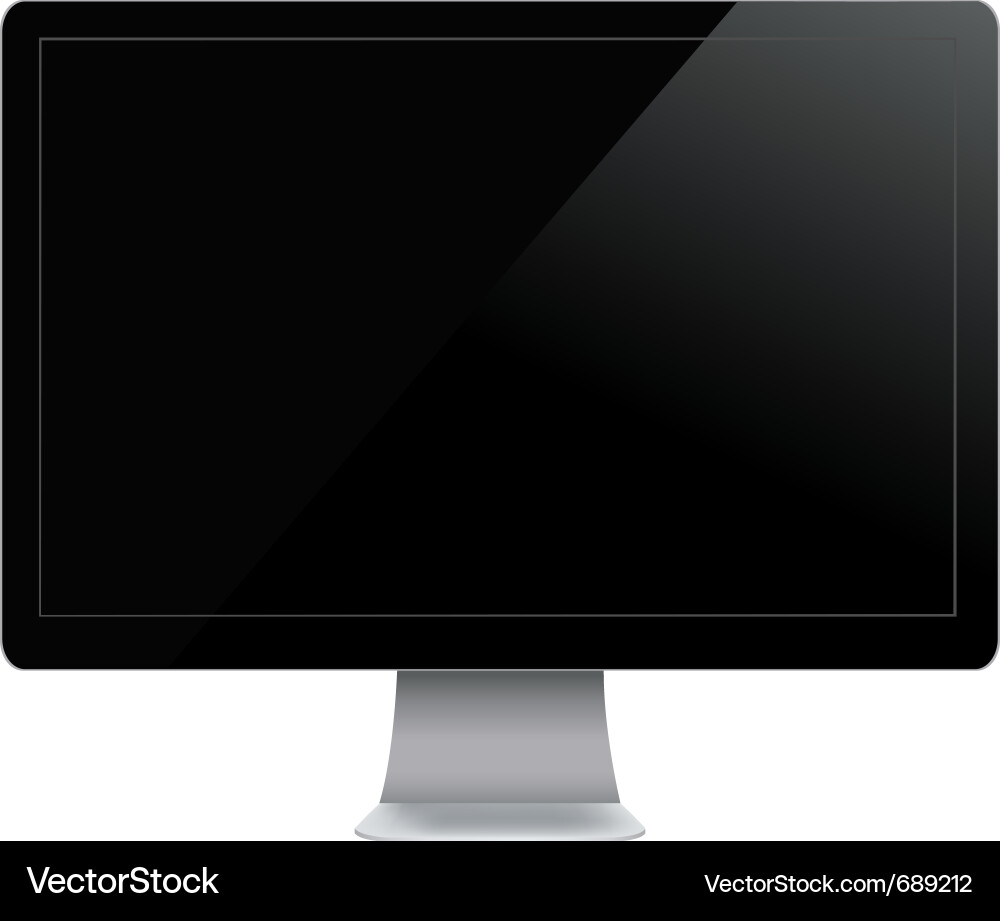 Modern Computer Monitor Icon vector image