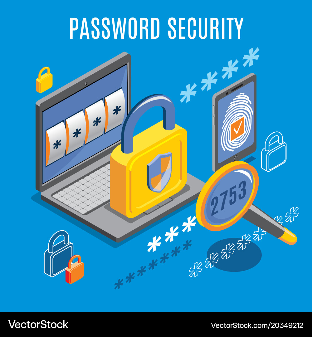 Password Security Concept vector image