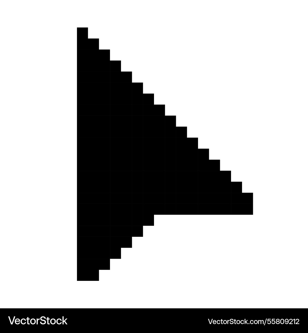 Pixel Computer Mausklick Zeiger Cursor Pfeil Pixel Computer Mausklick Zeiger Cursor Pfeil vektorbild