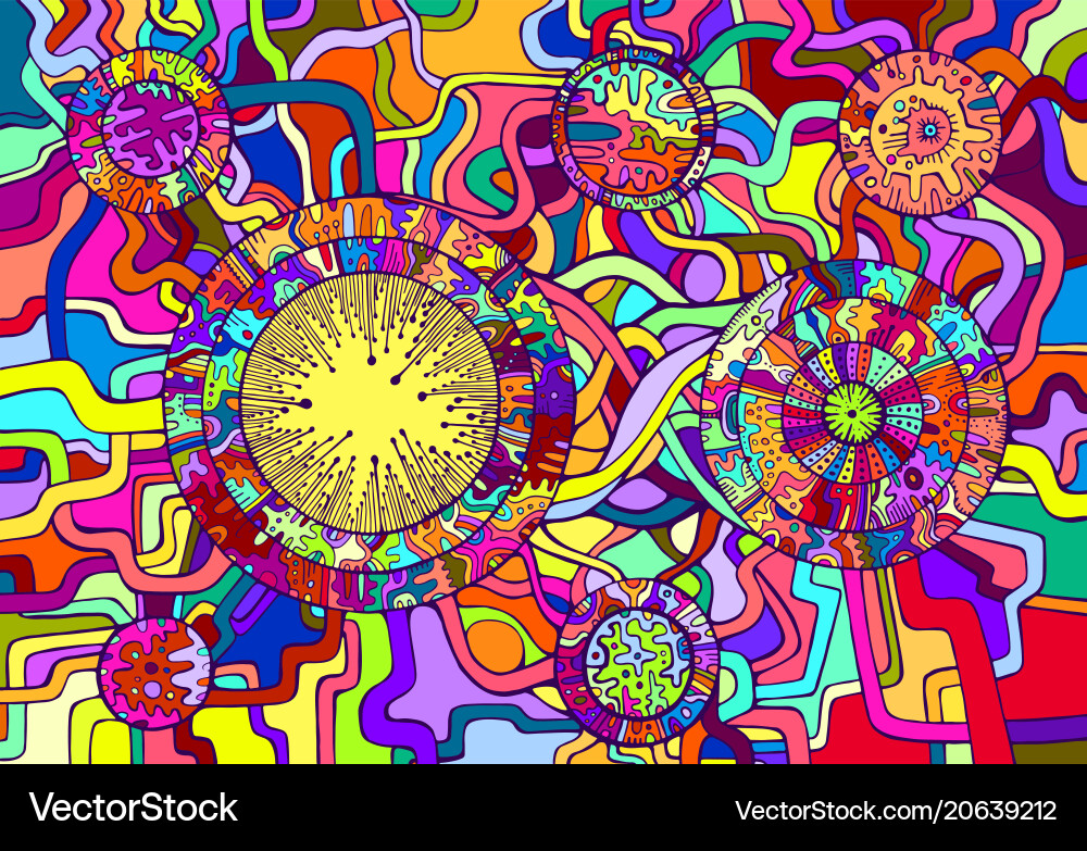 Psychedelic Abstract Pattern vector image