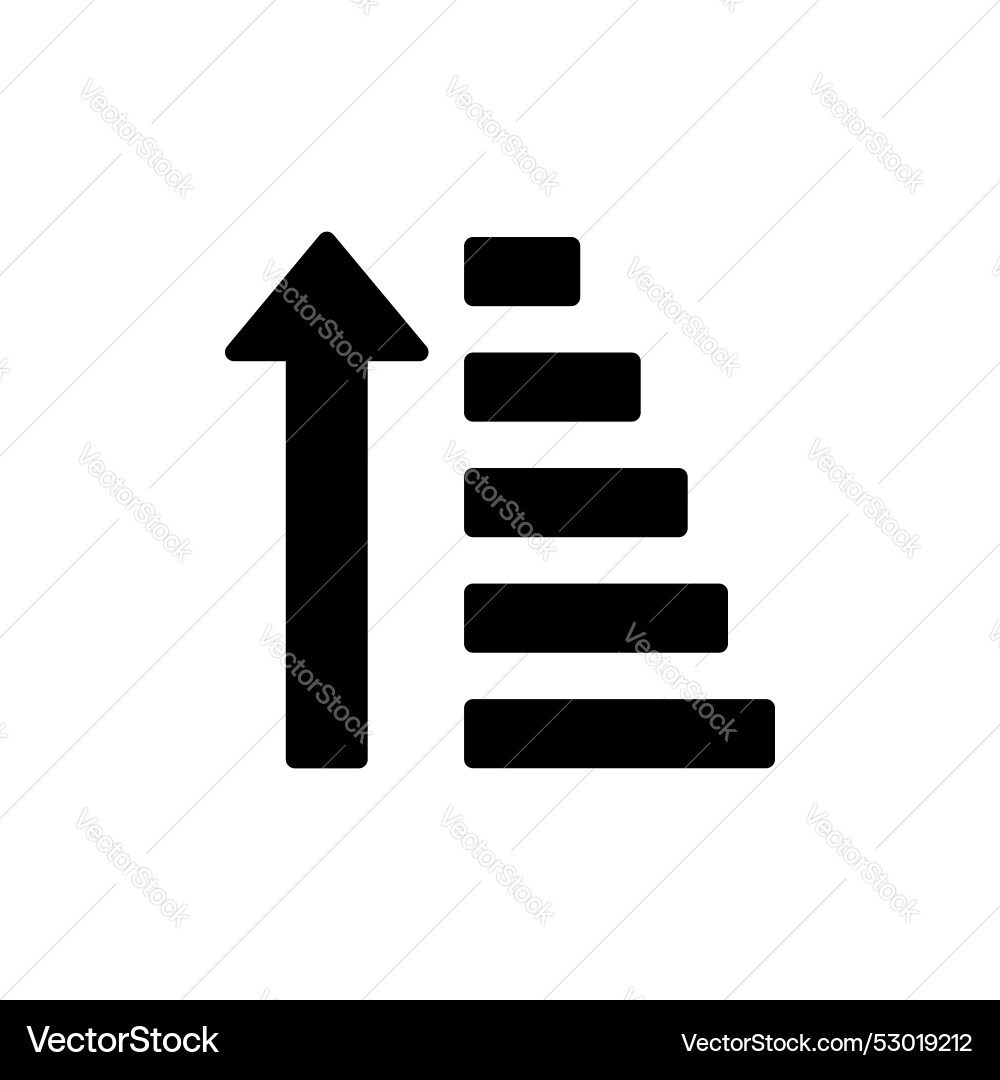 Sortieren Menge up Symbol gesetzt Pfeilfilter Taste Sortieren Menge up Symbol gesetzt Pfeilfilter Taste vektorbild