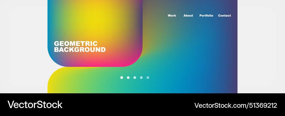 Square internet web page design template Square internet web page design template Vector Image