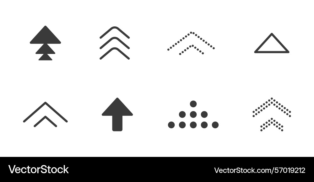 Swipe up icon arrow button ui scroll symbol Swipe up icon arrow button ui scroll symbol vector image