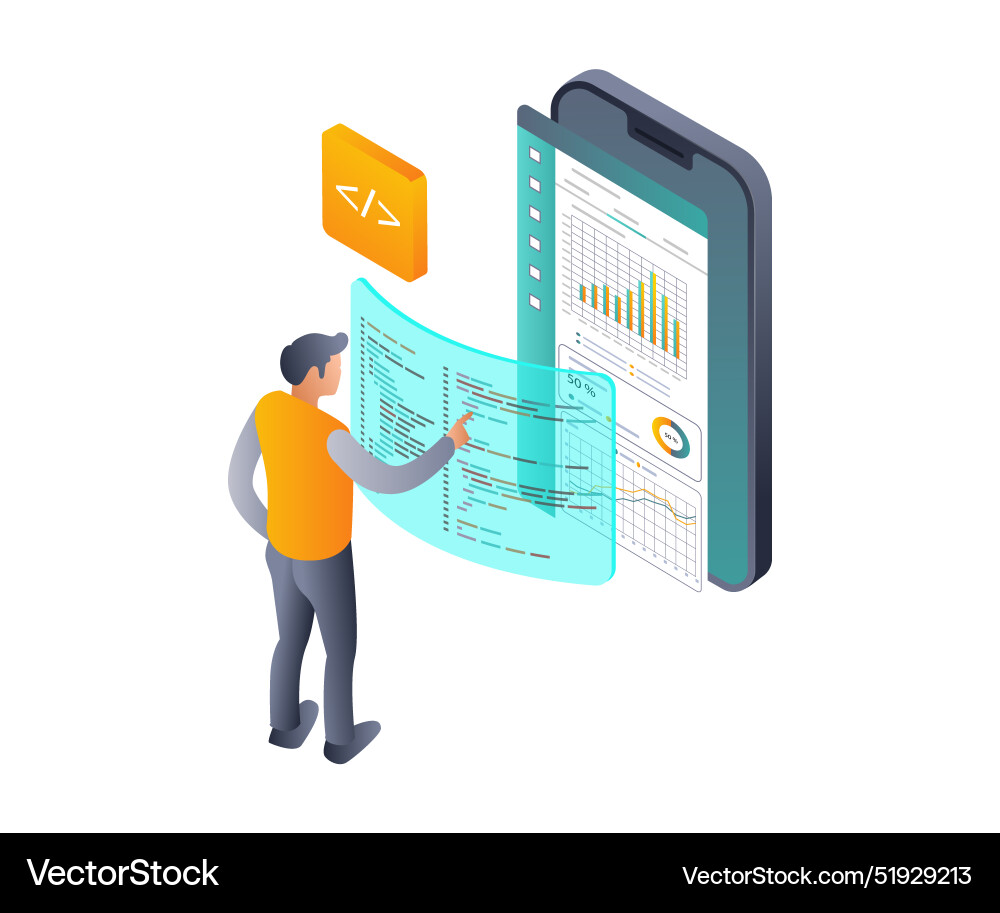 Choosing the best programming language Choosing the best programming language vector image