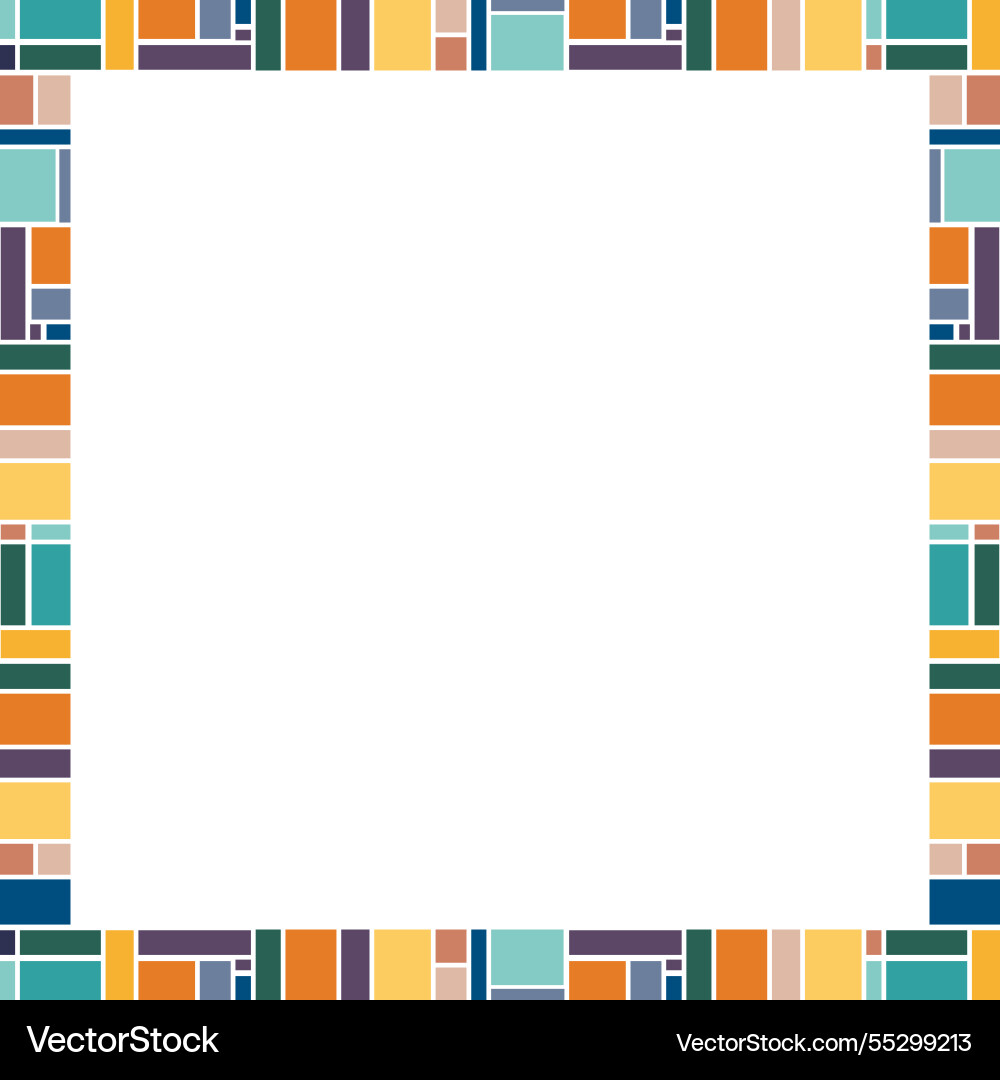 Square frame for text modern art graphics Square frame for text modern art graphics vector image