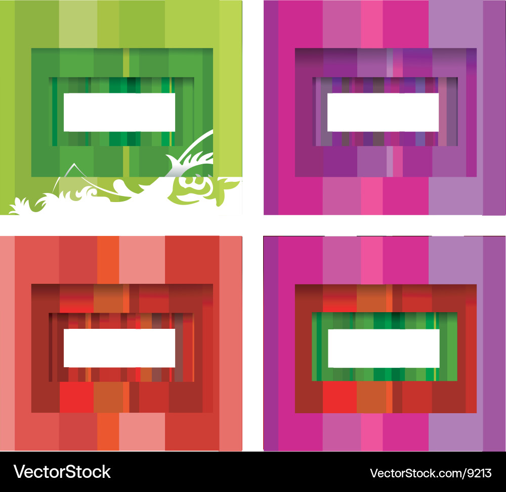Stripe frames vector image