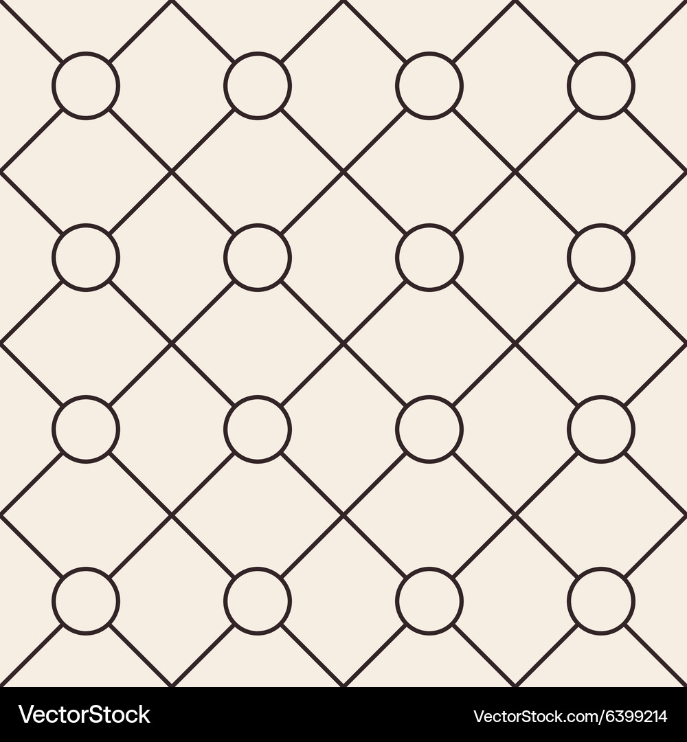Circles grid stripped seamless pattern Vector Image