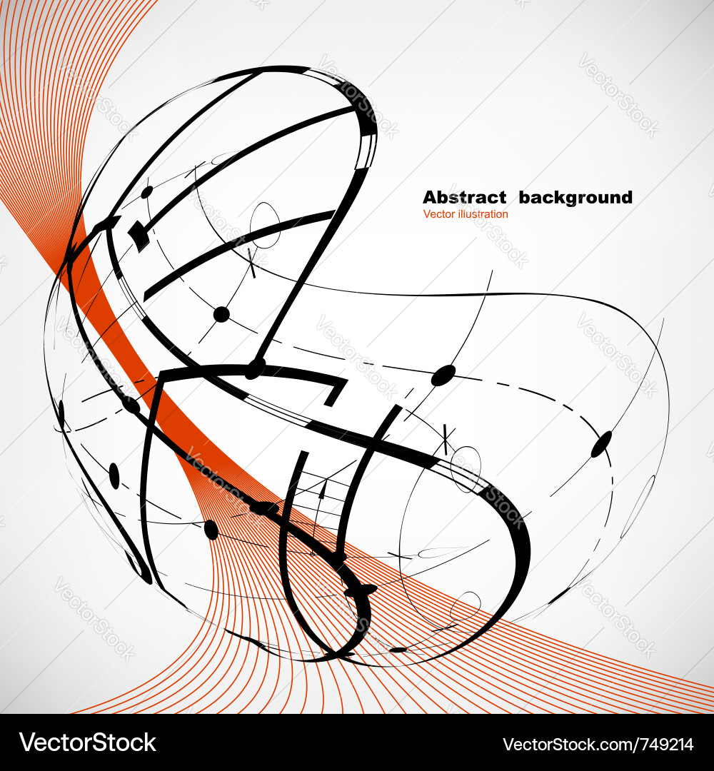 Dynamic Abstract Wave Background vector image