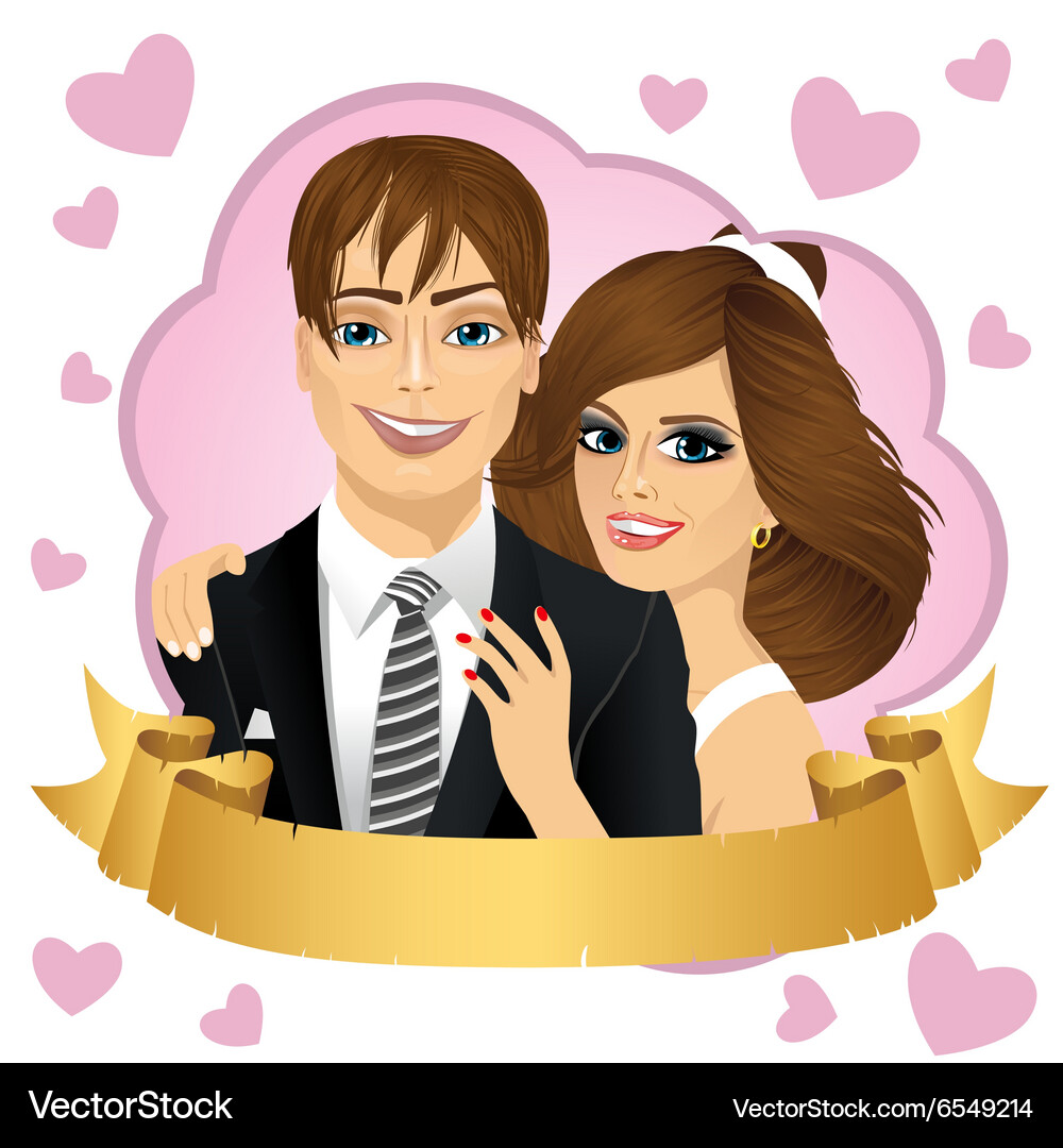 Save the date design composition Vector Image