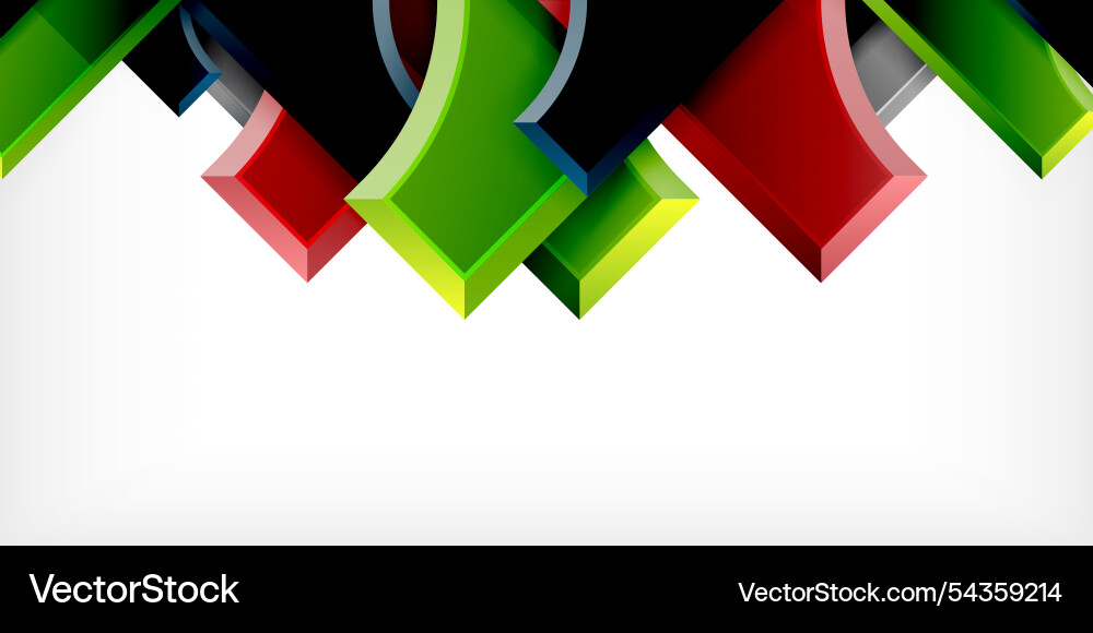 Square arrow shapes with round elements Vector Image