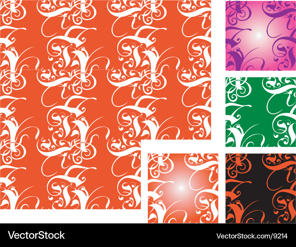 Tiled backgrounds Vector Image