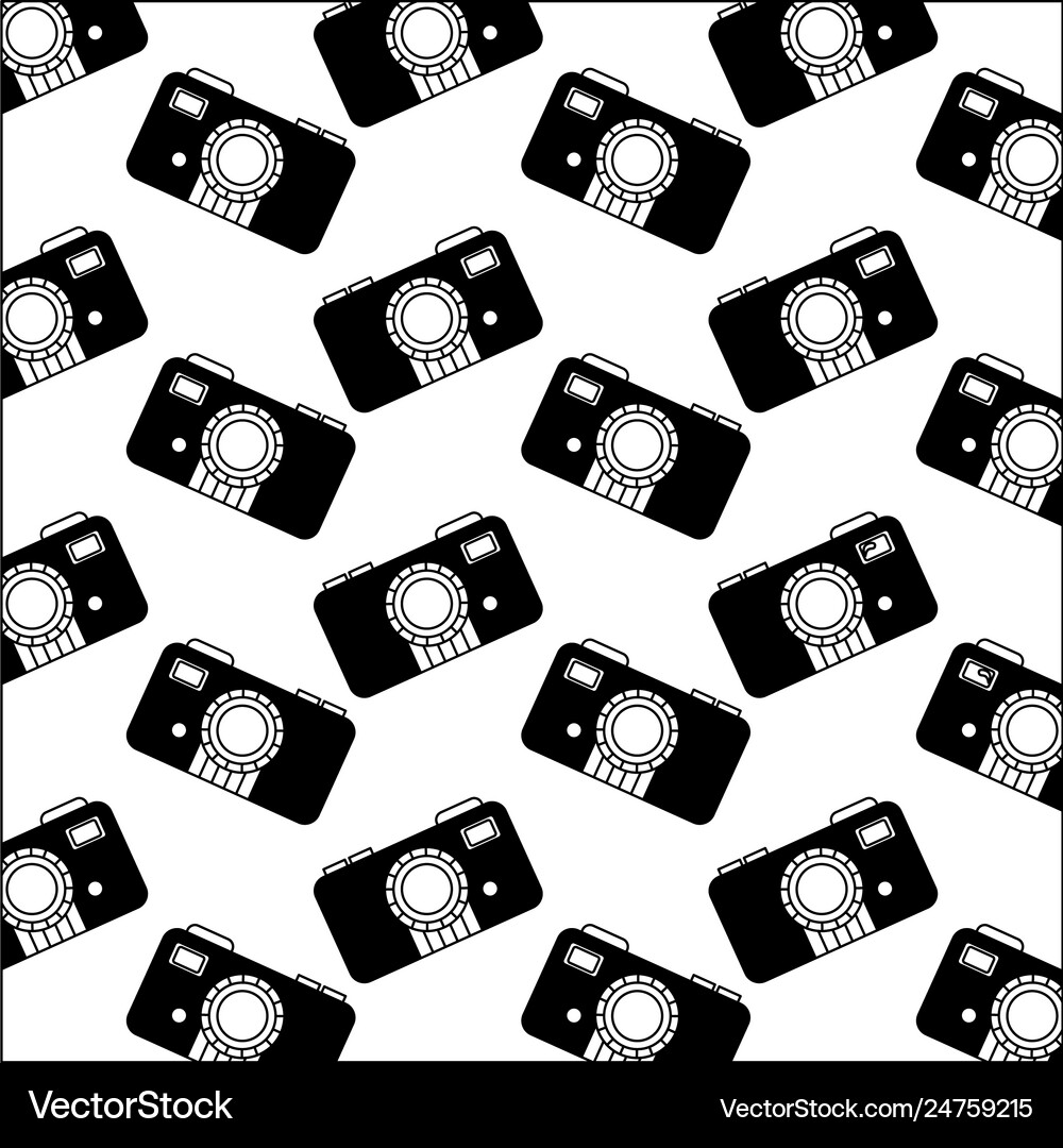 Camera photographic icon pattern – Royalty-Free Vector | VectorStock