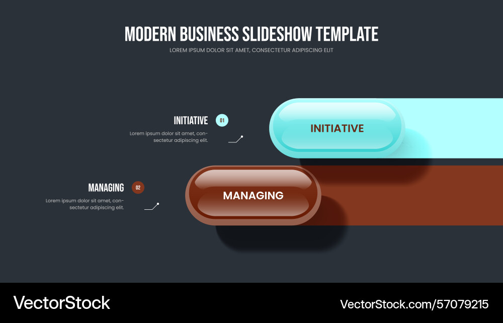 Digital proposal presentation template visual Digital proposal presentation template visual vector image