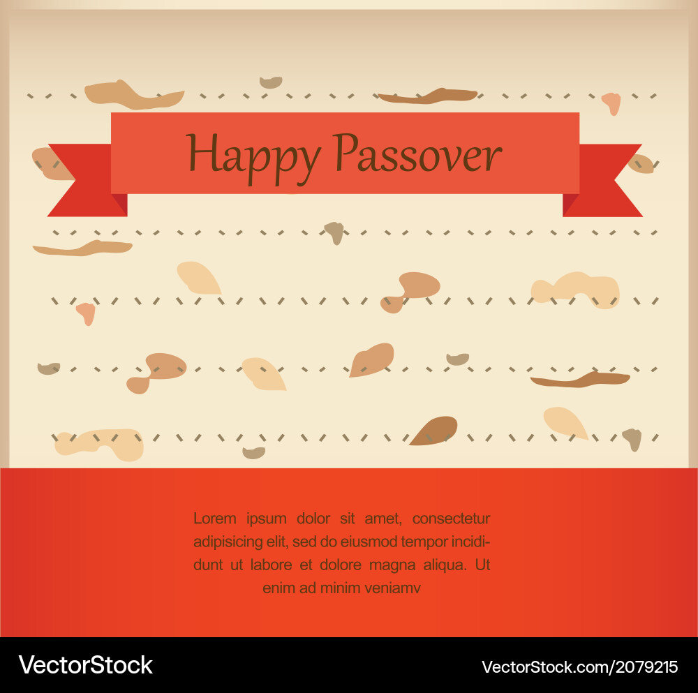 Passover invitation on matzoh background Vector Image
