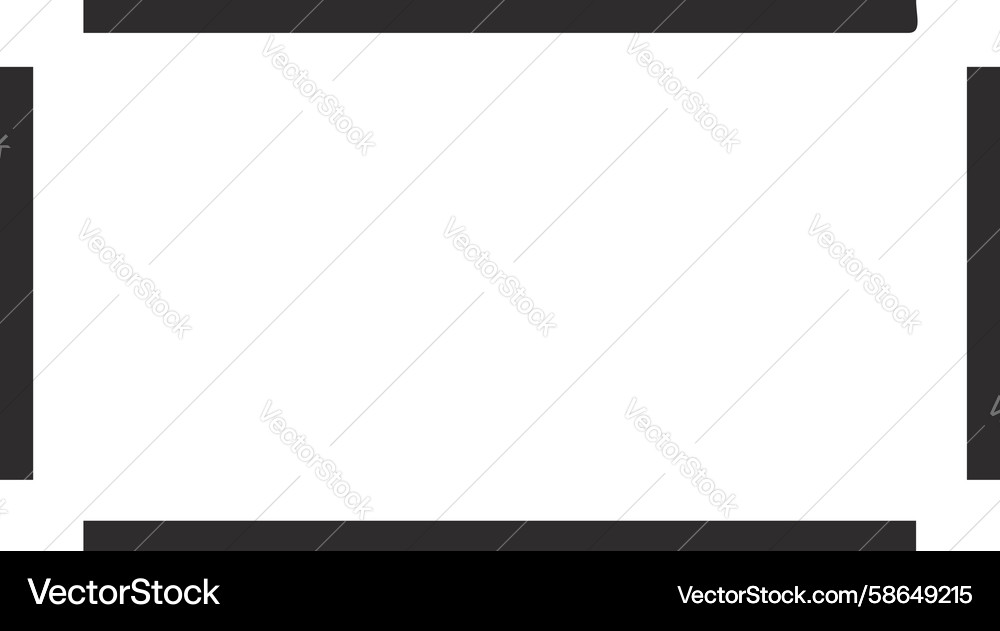 Thick rectangle outline border design generative Vector Image