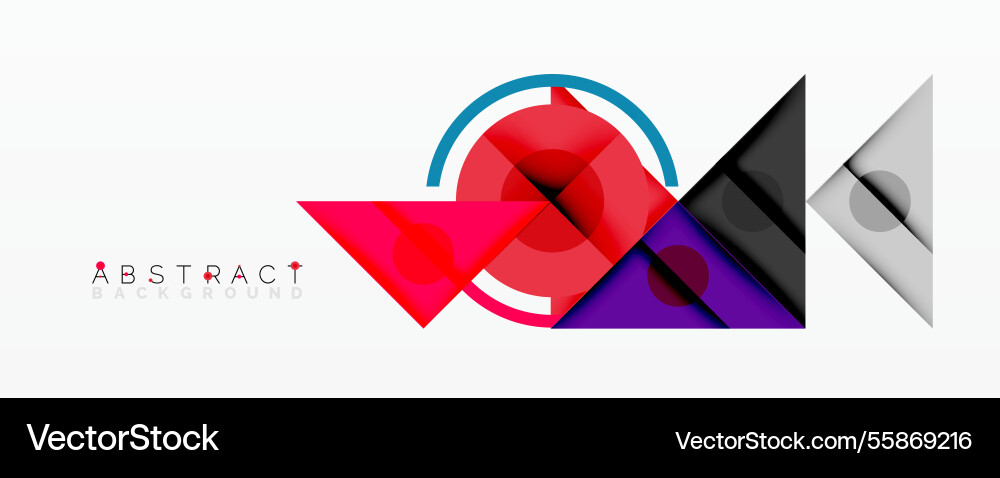 Abstract geometric composition with intersecting Vector Image