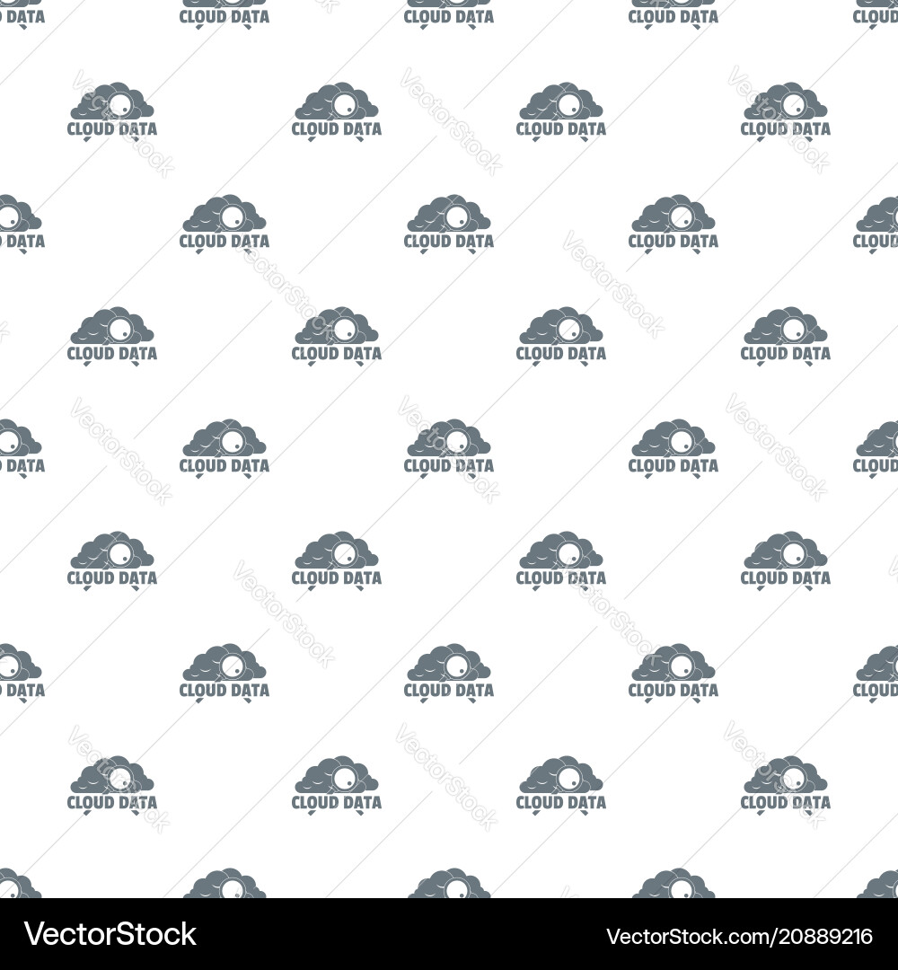 Cloud data pattern seamless Cloud data pattern seamless vector image