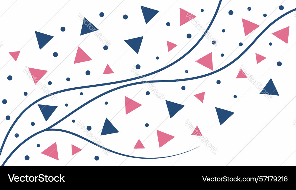 Dynamic geometric pattern with intertwining vector image