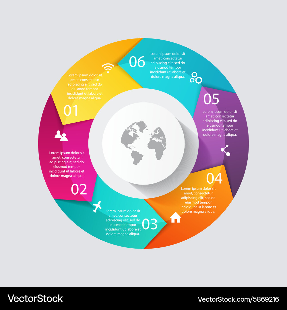 Informative Data Charts & Layouts vector image