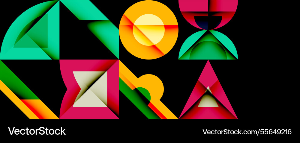 Minimal geometric abstract background circle Vector Image