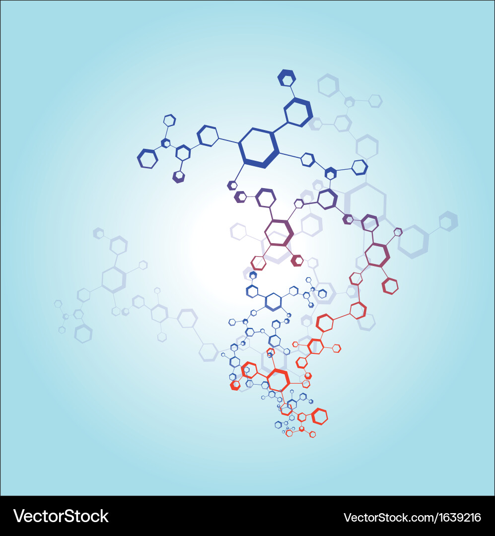 Molecular Structure Background vector image