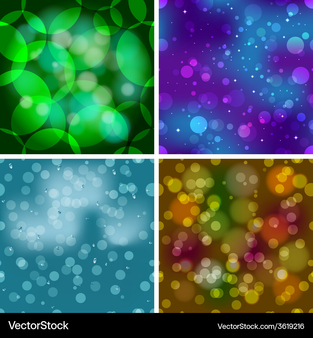 Set of 4 seamless patterns Vector Image