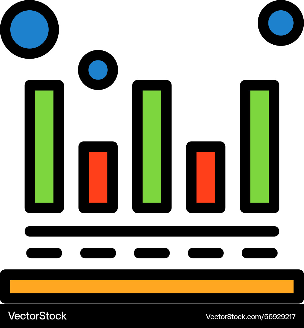 Attribution modeling line filled style icon design Vector Image