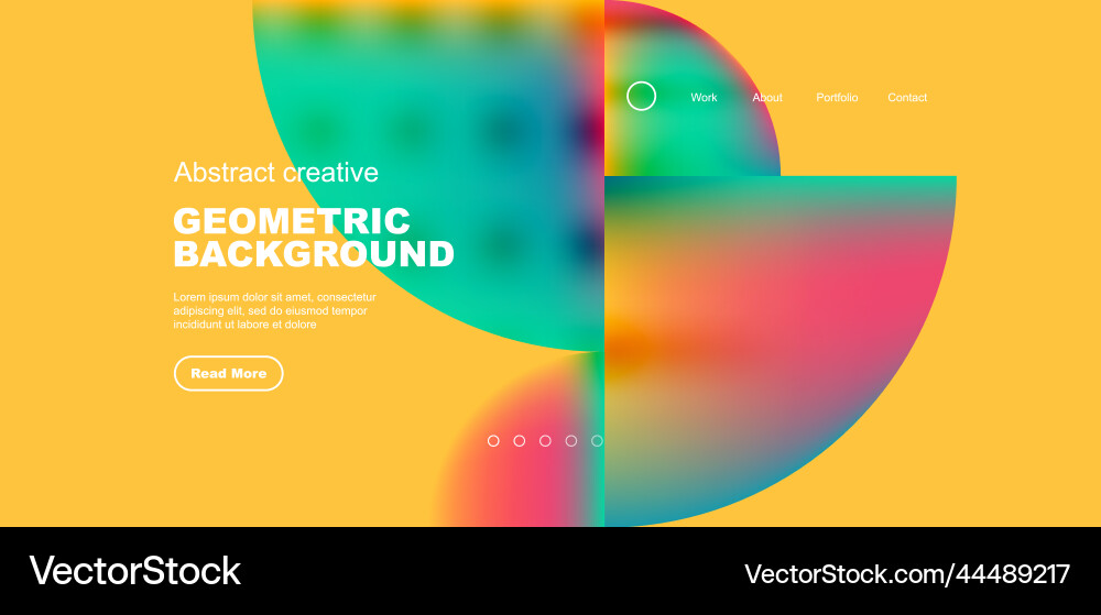 Fluid Circle Gradient Background vector image