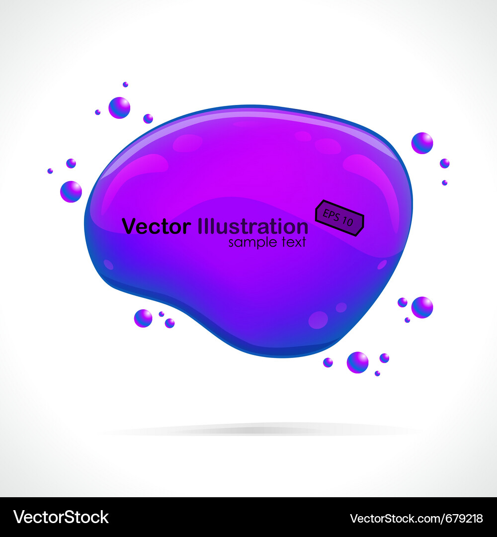 Abstract glossy speech bubble background Vector Image