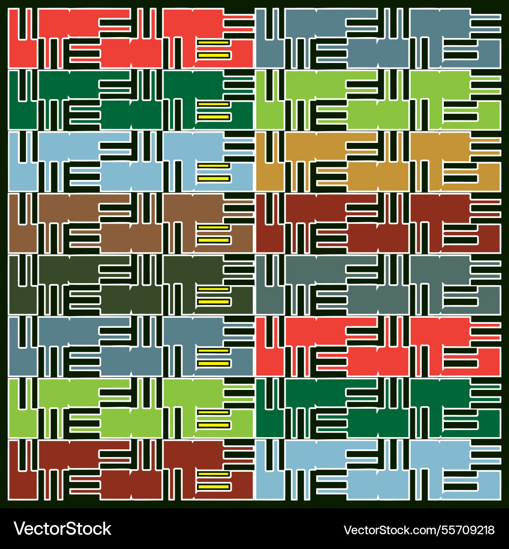 Colorful abstract pattern with symmetrical shapes Colorful abstract pattern with symmetrical shapes vector image