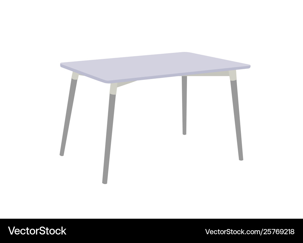 Multi purpose table isolated on white background Multi purpose table isolated on white background vector image