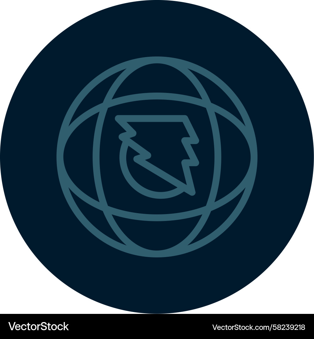 Swift Multi Color Surge Line Icon Vector Image