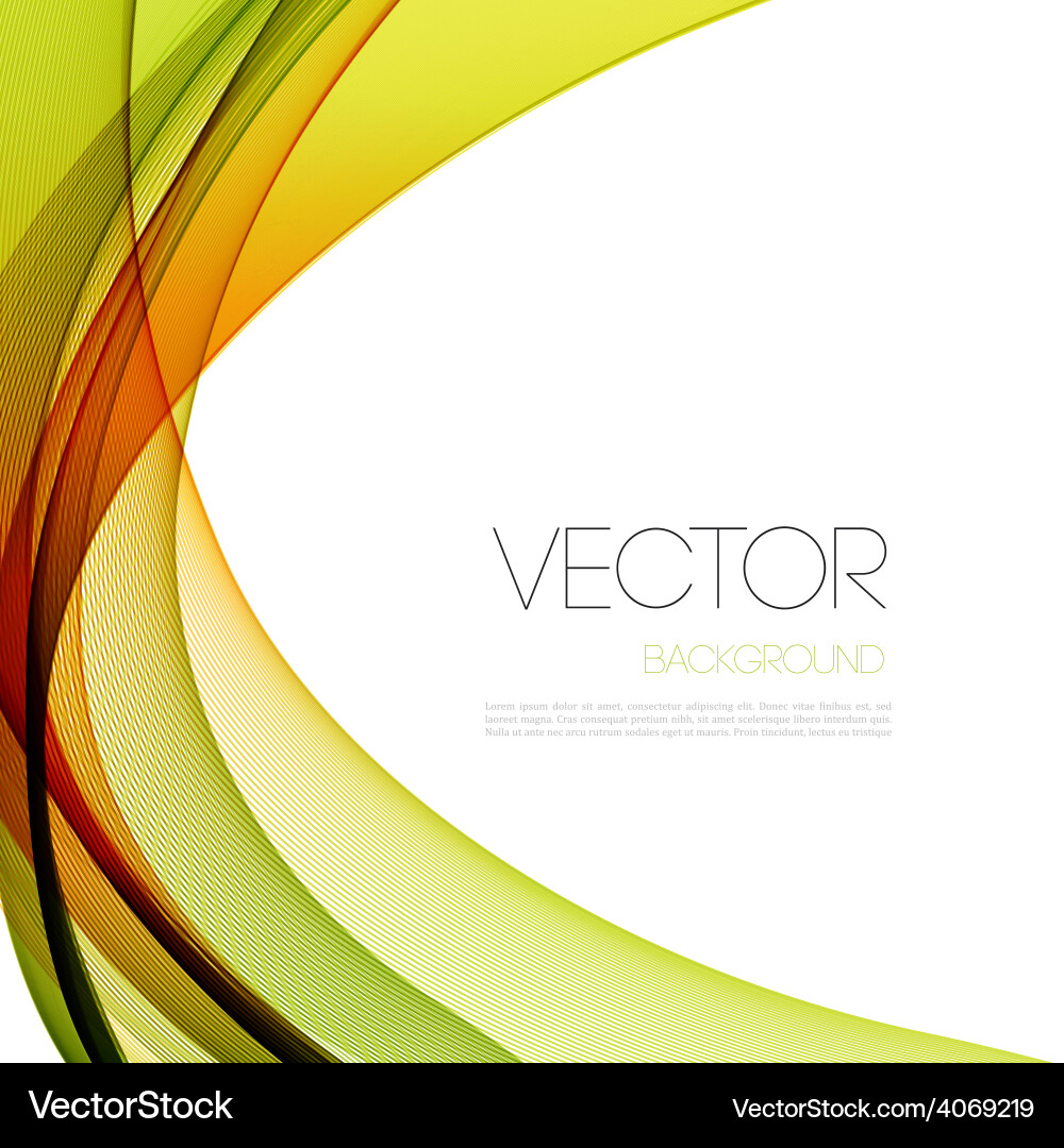 Abstract curved lines background template Vector Image