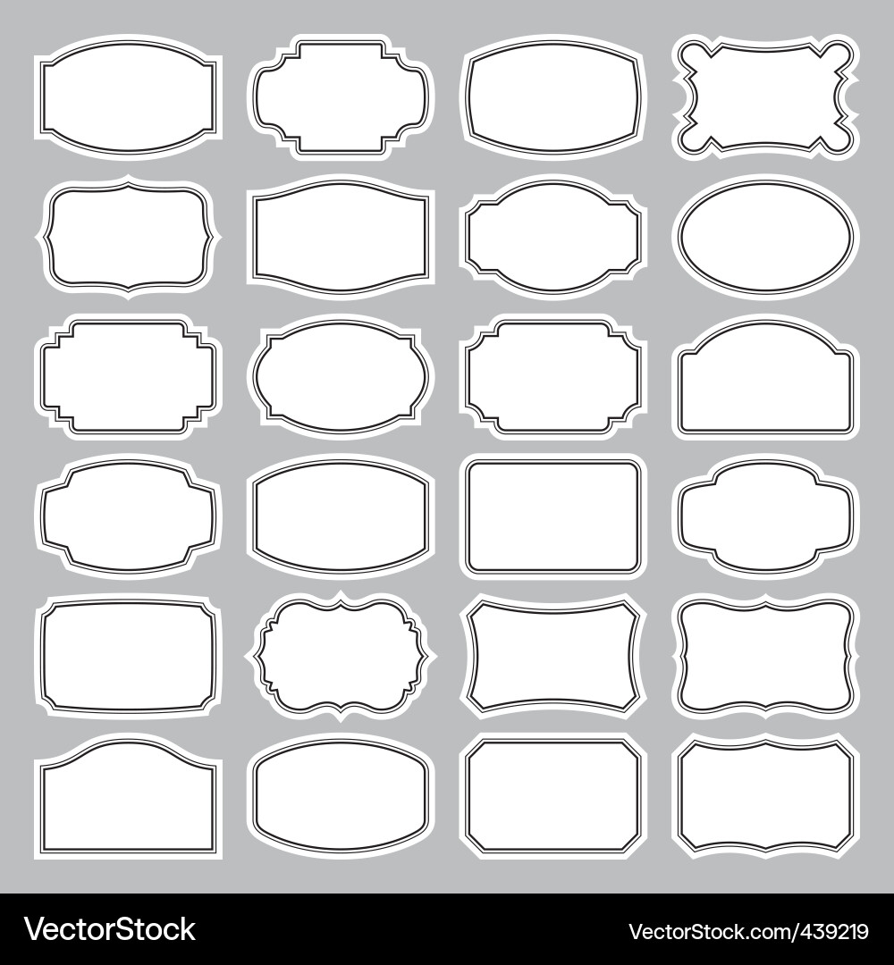 Decorative Label Set vector image