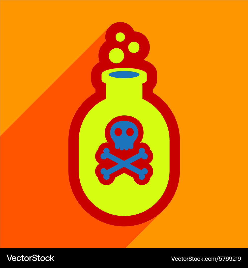 Flat with shadow icon and mobile application Vector Image
