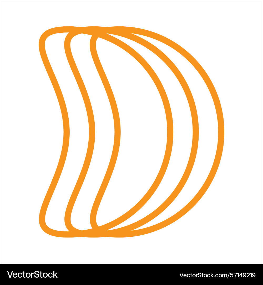 Modern and abstract graphic design element shape Vector Image