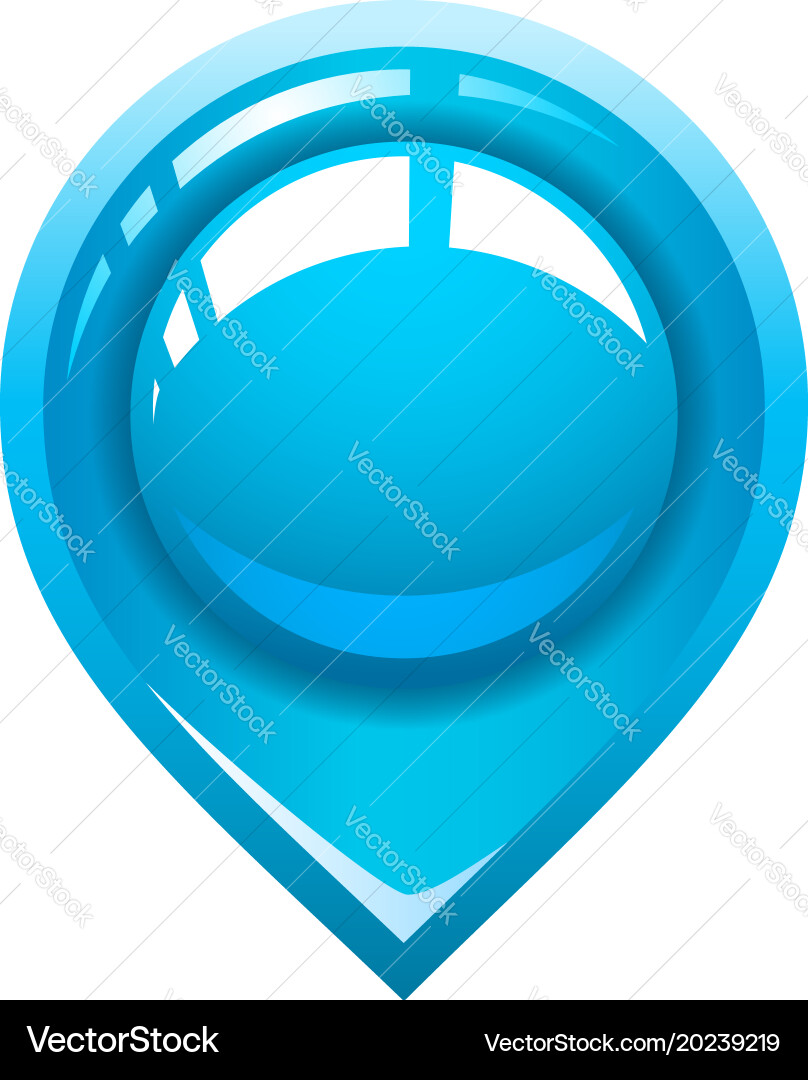 Pointer location for the map vector image