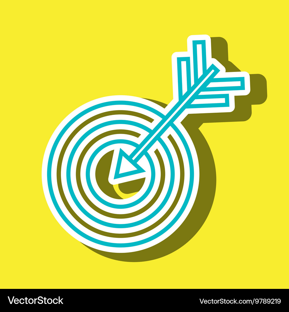 Symbol of target isolated icon design Vector Image